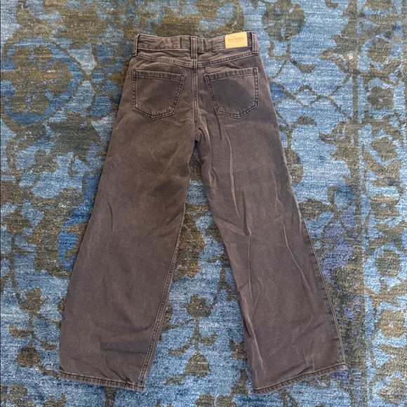 Abercrombie Kids Charcoal Ultra Wide Leg Jeans - Picture 3 of 3